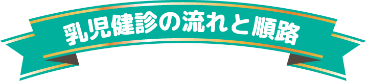 乳幼児健診の流れと順路