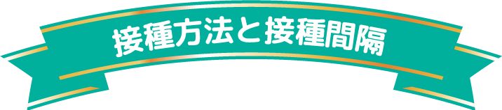 接種方法と接種間隔